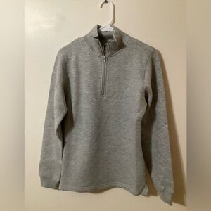 Woman’s 1/4 Zip Gray Sweatshirt, Size Small, Pennant Sports